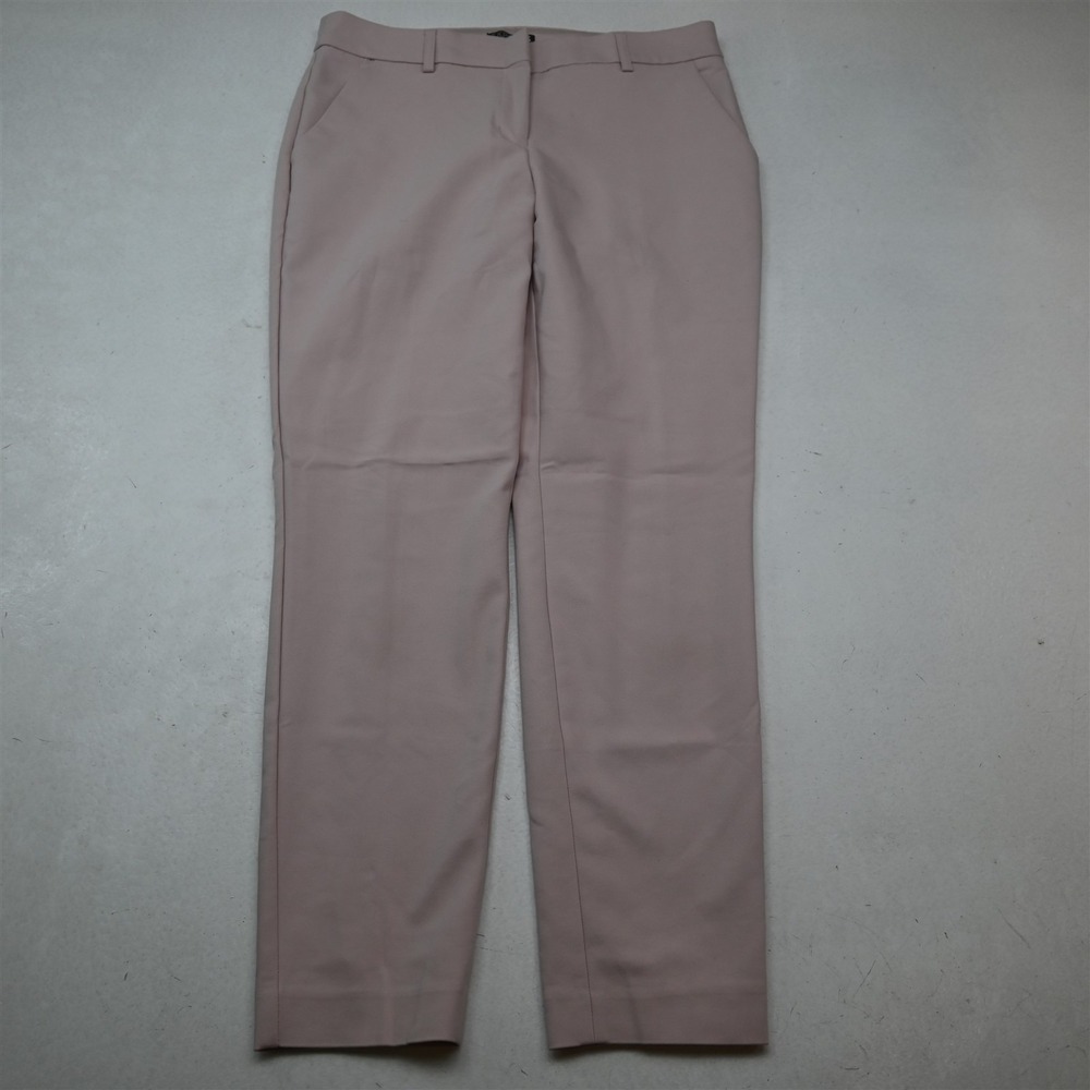 Express 6 Pink Columnist Mid Rise Slim Ankle Dress Womens Pants